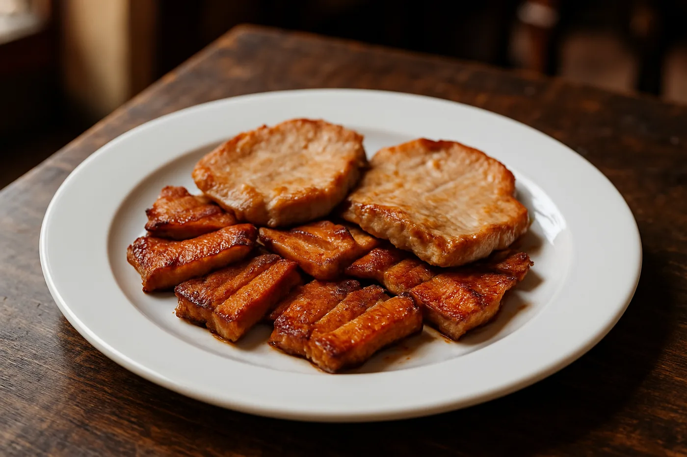 Tapa de lomo con panceta adobada