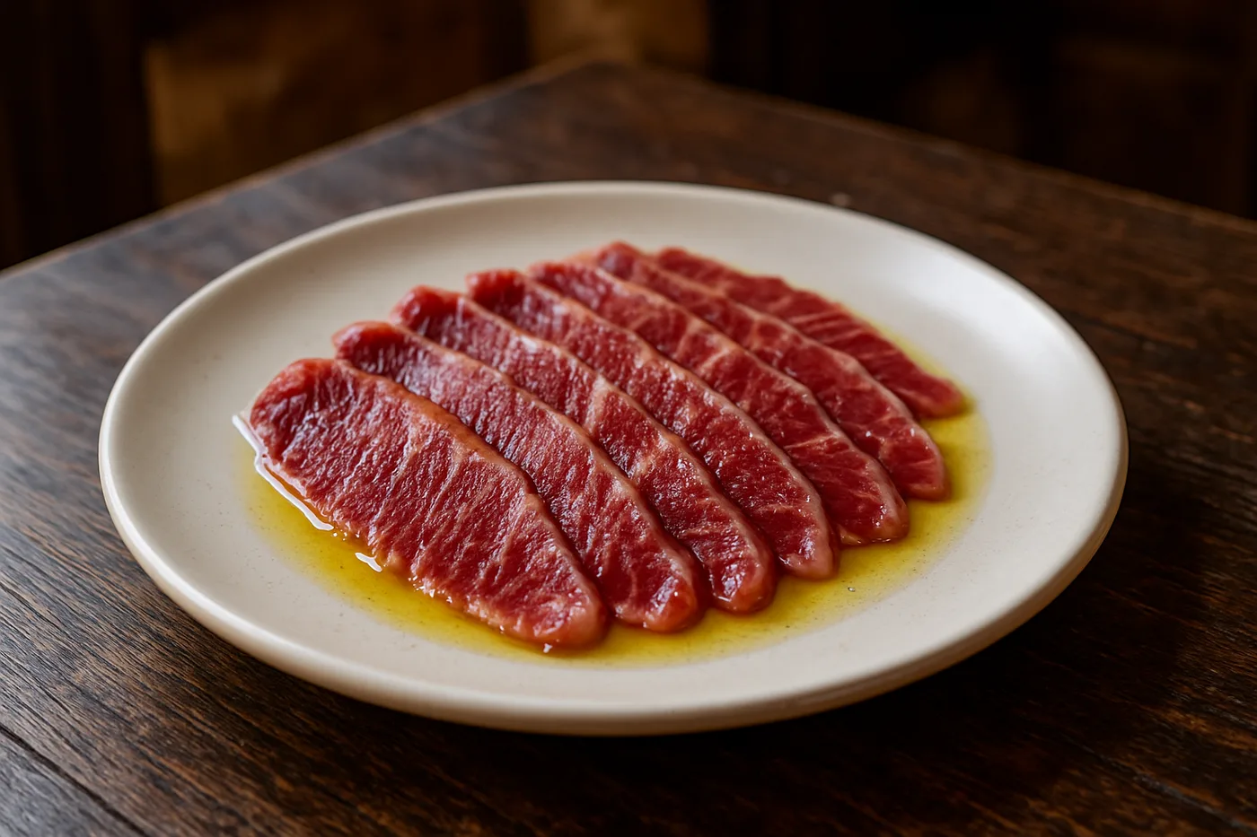 Sashimi de presa ibérica